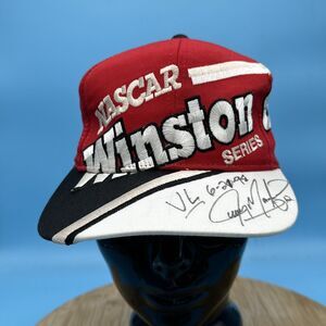 Jeremy Mayfield SIGNED / INSCRIBED Winston Cup Victory Lane Hat 6/21/98 NASCAR